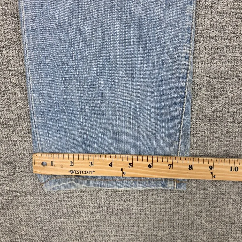 LEVI’S 505 RED LOOP – Y2K DISTRESSED STRAIGHT LEG LIGHT BLUE JEANS – MEN’S 33×33